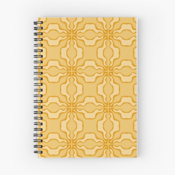 Item preview, Retro 70s Yellow and Gold Groovy Wavy Geometric Seamless Pattern designed and sold by VOYID ART STUDIO.