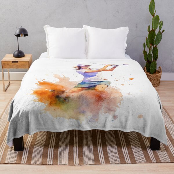 Item preview, Watercolor Female Golfer Swing Art designed and sold by Ginetta0815.