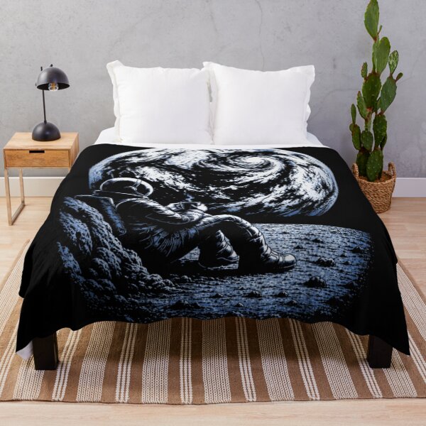 Item preview, Astronaut Watching Earth While Enjoying Coffee Peaceful Cosmic Night Scene designed and sold by Capisedo.