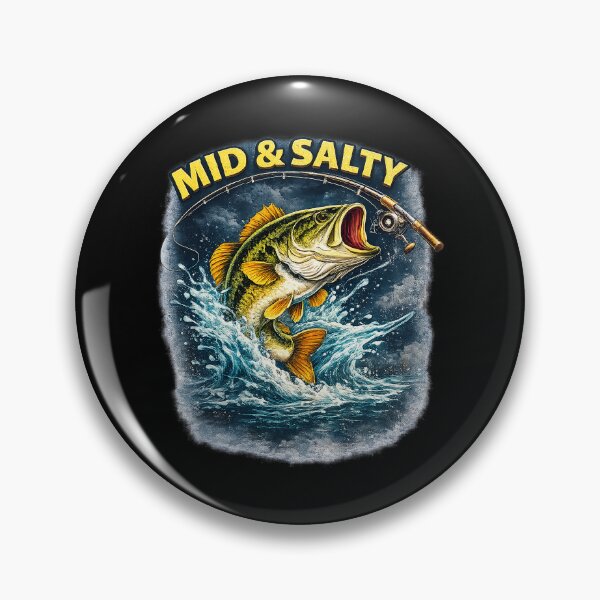 Item preview, Vintage Mid & Salty Angry Bass Fishing designed and sold by OlakunleOloroz.