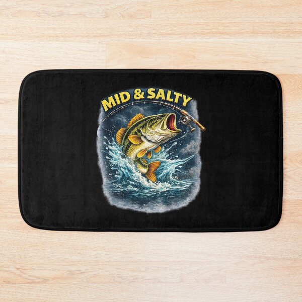 Item preview, Vintage Mid & Salty Angry Bass Fishing designed and sold by OlakunleOloroz.
