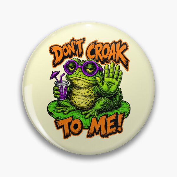 Item preview, Don’t Croak To Me Funny Sarcastic Toad Pun Neon Pop Art designed and sold by Anyshca.