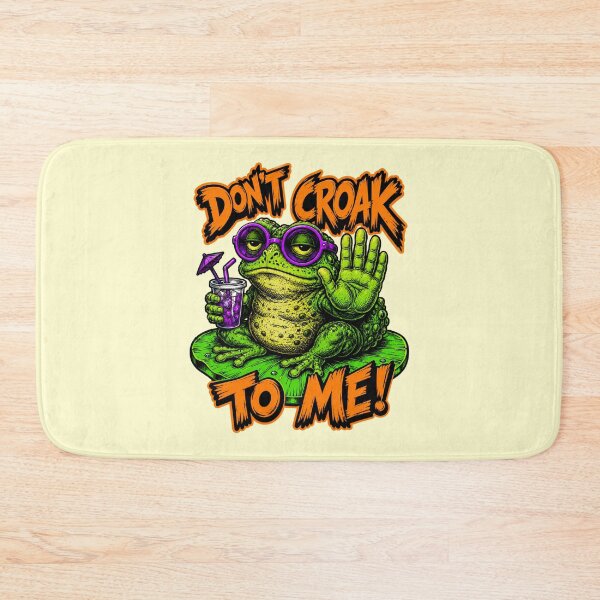 Item preview, Don’t Croak To Me Funny Sarcastic Toad Pun Neon Pop Art designed and sold by Anyshca.