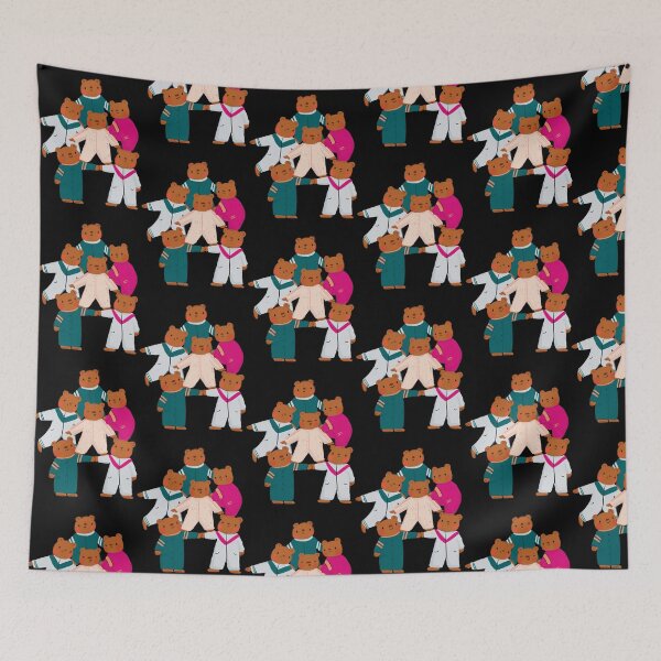 Item preview, Better Together Cute Teddy Bears Pyramid Art designed and sold by Naraatelierco.