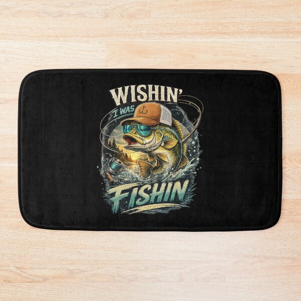Item preview, Wishin' I was Fishin Bass Fishing Boys Graphic Sunglasses designed and sold by OlakunleOloroz.