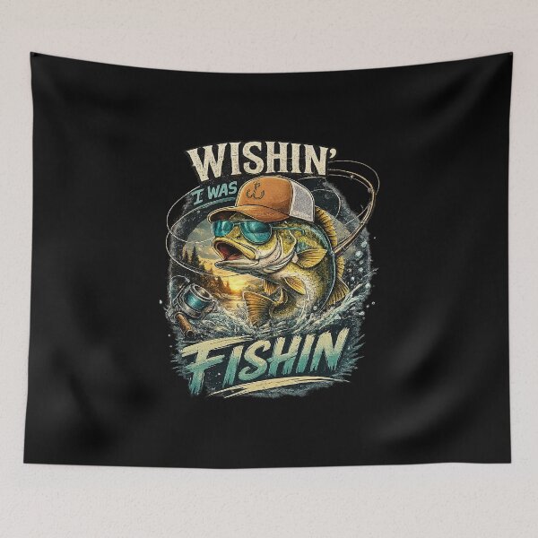 Item preview, Wishin' I was Fishin Bass Fishing Boys Graphic Sunglasses designed and sold by OlakunleOloroz.