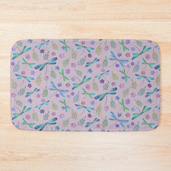 Item preview, Watercolor Flying Dragonflies Pink  designed and sold by Sukilopi.