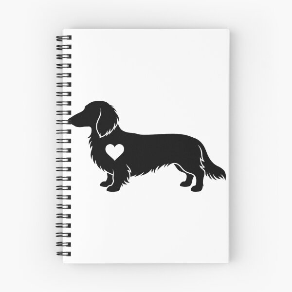Item preview, Long Haired Dachshund Heart Silhouette Wiener Dog designed and sold by raedattia.