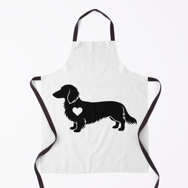 Item preview, Long Haired Dachshund Heart Silhouette Wiener Dog designed and sold by raedattia.