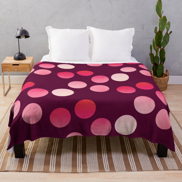Item preview, Gradient Pink Dots on Burgundy designed and sold by JaygiesDesign.