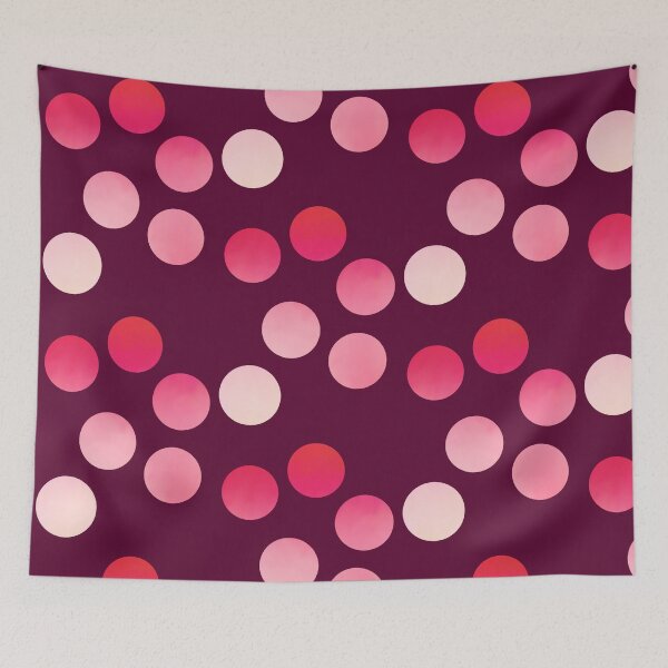 Item preview, Gradient Pink Dots on Burgundy  designed and sold by JaygiesDesign.