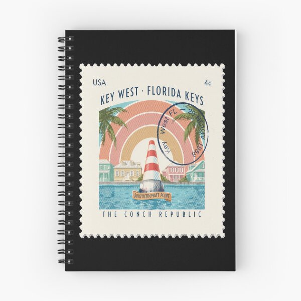 Item preview, Key West Florida Keys Caribbean Postage Stamp Sticker designed and sold by stickercuffs.