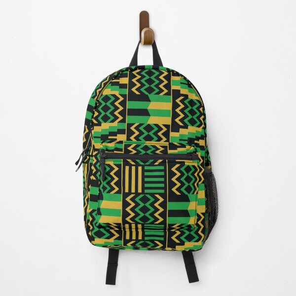 Item preview, Gold and Green Kente pattern | Ghana Textile designed and sold by MammothArt.
