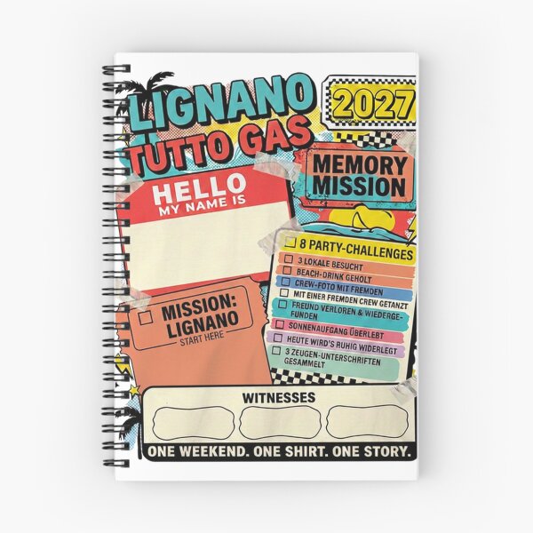 Item preview, Lignano Tutto Gas 2027 Commemorative Shirt designed and sold by fSocietyAUT.