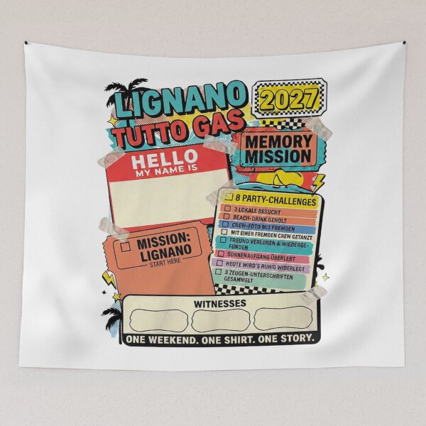 Item preview, Lignano Tutto Gas 2027 Commemorative Shirt designed and sold by fSocietyAUT.