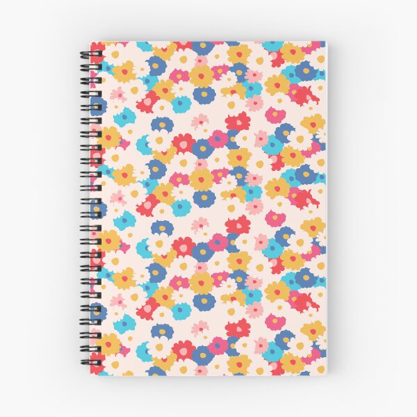 Item preview, Colorful Floral Pattern on White Background designed and sold by behappyandrelax.