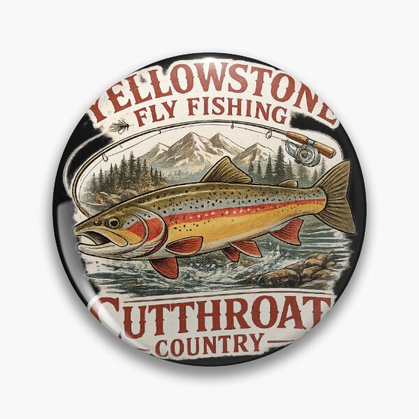 Item preview, Yellowstone Fly Fishing Cutthroat Country Art designed and sold by OlakunleOloroz.