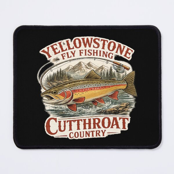 Item preview, Yellowstone Fly Fishing Cutthroat Country Art designed and sold by OlakunleOloroz.