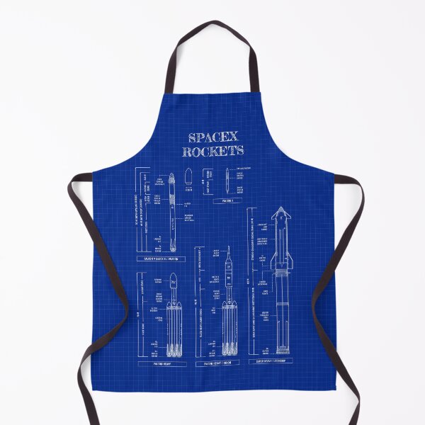 Item preview, SPACEX Rockets (Blueprint) designed and sold by BGALAXY.