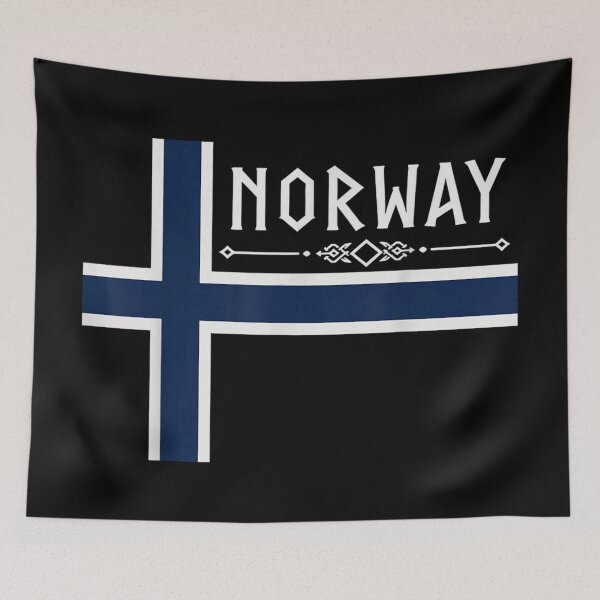 Item preview, Norway Flag Heritage Scandinavian Pride Minimalist Nordic Typography designed and sold by StanaLuis.