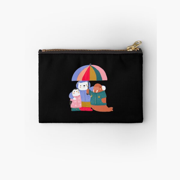Item preview, Cute Friends with Colorful Umbrella in the Rain designed and sold by Naraatelierco.