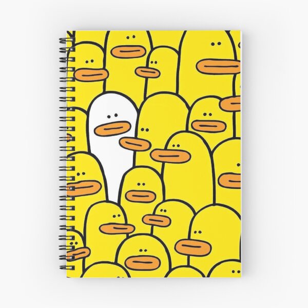Item preview, Stand Out - Cute Yellow Duck Crowd & One White Duck Pattern designed and sold by LYAN-STORE.