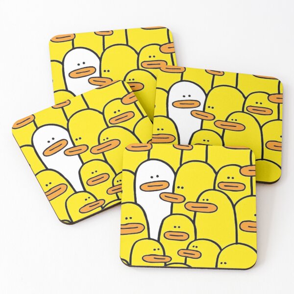 Item preview, Stand Out - Cute Yellow Duck Crowd & One White Duck Pattern designed and sold by LYAN-STORE.