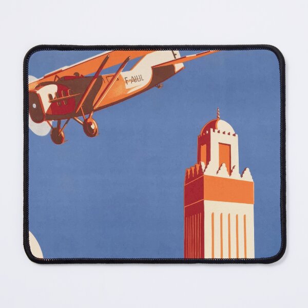 Item preview, Aeropostale Vintage Airmail Travel Poster Print designed and sold by MarkedArtPrints.