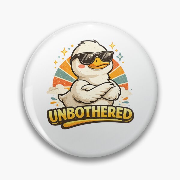 Item preview, Unbothered Cool Duck Retro Vibes designed and sold by Maniwarsi.