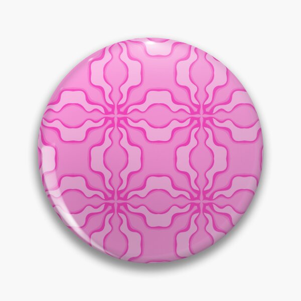 Item preview, Retro 70s Pink and Magenta Groovy Wavy Geometric Seamless Pattern designed and sold by VOYID ART STUDIO.