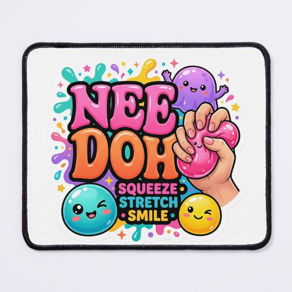 Item preview, Cute Sensory Squishy Sticker – Squeeze Stretch Smile Kawaii Slime Inspired Fun Design designed and sold by Bhaskar Digital Art.