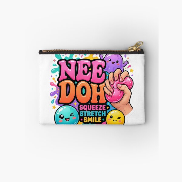 Item preview, Cute Sensory Squishy Sticker – Squeeze Stretch Smile Kawaii Slime Inspired Fun Design designed and sold by Bhaskar Digital Art.
