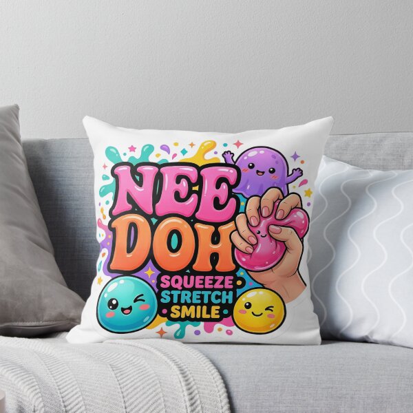 Item preview, Cute Sensory Squishy Sticker – Squeeze Stretch Smile Kawaii Slime Inspired Fun Design designed and sold by Bhaskar Digital Art.
