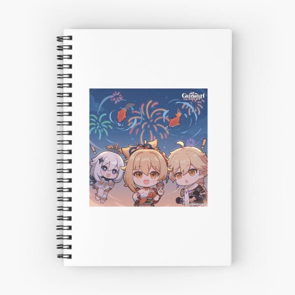Item preview, Yoimiya, Aether and Paimon designed and sold by Lauwuuh.