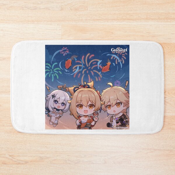 Item preview, Yoimiya, Aether and Paimon designed and sold by Lauwuuh.