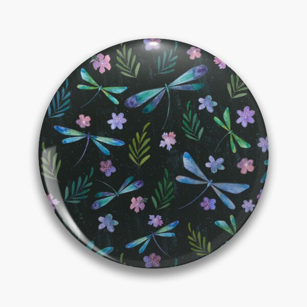 Item preview, Magical Dragonflies Black is Black designed and sold by Sukilopi.
