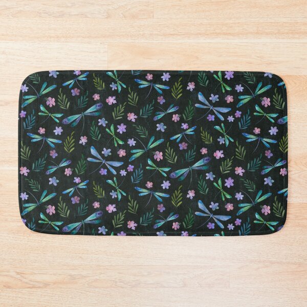 Item preview, Magical Dragonflies Black is Black designed and sold by Sukilopi.