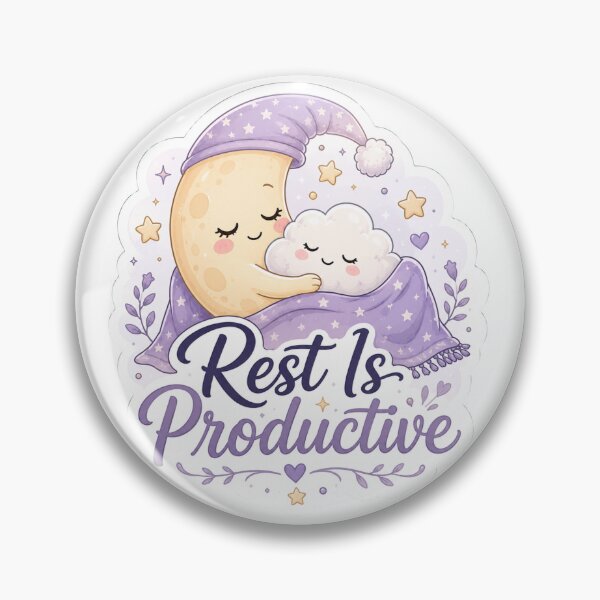 Item preview, Rest Is Productive Sticker designed and sold by PriyankaSonara.
