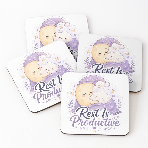 Item preview, Rest Is Productive Sticker designed and sold by PriyankaSonara.