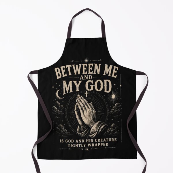 Item preview, Between Me and My God – Vintage Praying Hands Christian Faith T-Shirt Design designed and sold by Obiechefu.