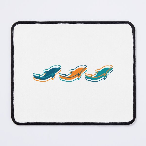 Item preview, Miami Dolphins Pattern White Background designed and sold by zarinaks.