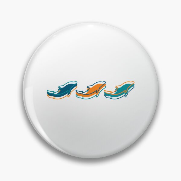 Item preview, Miami Dolphins Pattern White Background designed and sold by zarinaks.