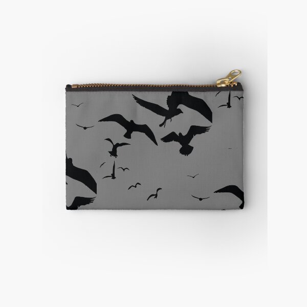 Item preview, Seagull Bird Flock Scavenging Black Silhouette designed and sold by taiche.