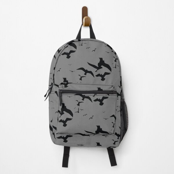 Item preview, Seagull Bird Flock Scavenging Black Silhouette designed and sold by taiche.