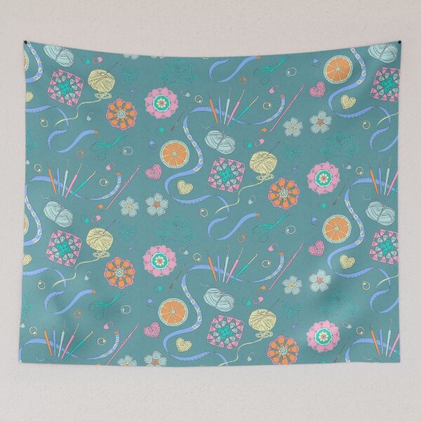 Item preview, Stay Hooked! Teal Vibes designed and sold by Sukilopi.