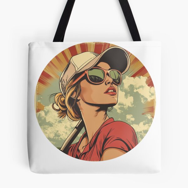 Item preview, Retro Female Golfer Vintage Golf Art designed and sold by Ginetta0815.