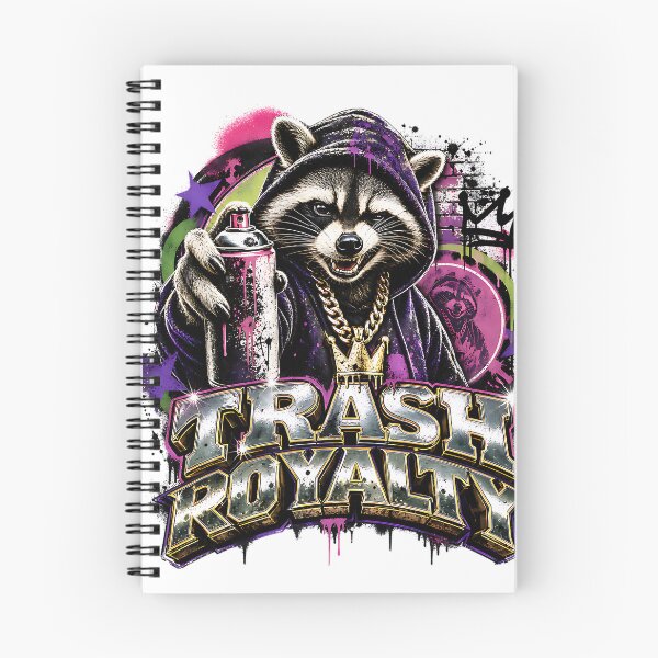 Item preview, Trash Royalty Raccoon Shirt, Funny Trash Panda Graphic Tee, Urban Streetwear T-Shirt, Graffiti Animal Shirt, Hip Hop Gift designed and sold by QuirkyCloud Designs.