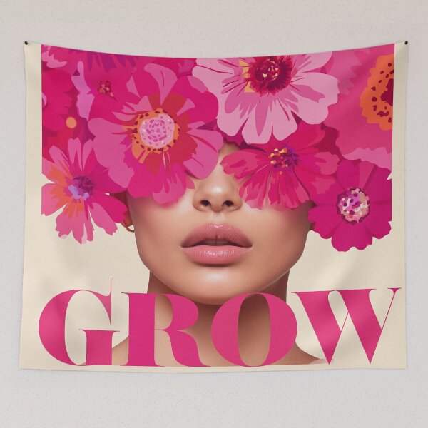 Item preview, Blooming mind. Grow in pink – vibrant floral bloom. designed and sold by Stardust Closet.