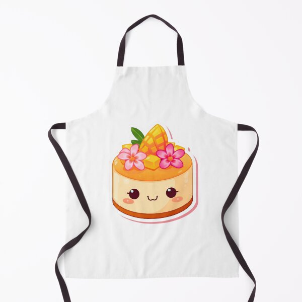 Item preview, Kawaii Mango Cheesecake Sticker – Adorable Smiling Tropical Dessert Cartoon Vinyl Decal designed and sold by Pandey14.