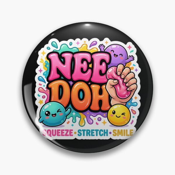 Item preview, Cute Sensory Squishy Kawaii Sticker – Squeeze Stretch Smile Colorful Stress Relief Design designed and sold by Bhaskar Digital Art.